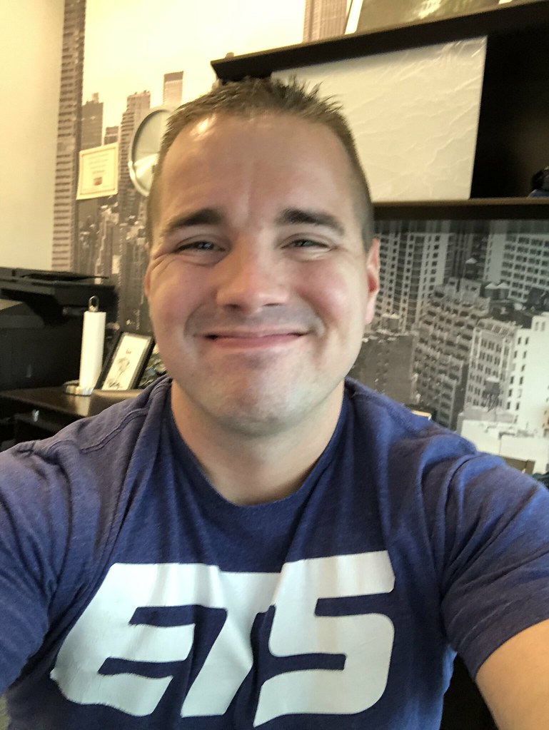 Erik in office at ETS